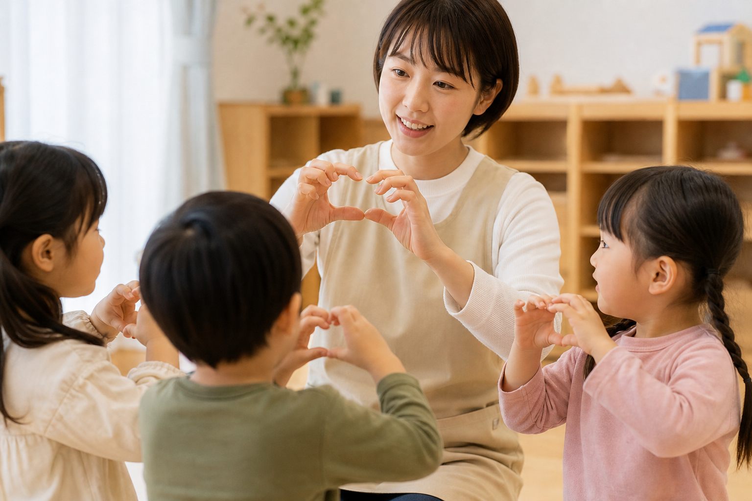 手の動きで気持ち表現の活動イメージ