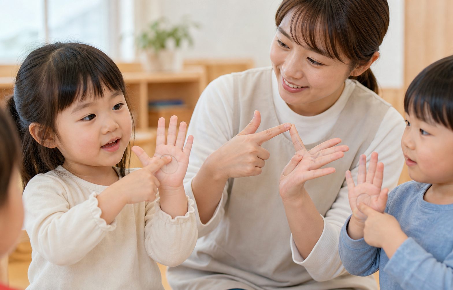 ゆびでまるをかこうの活動イメージ