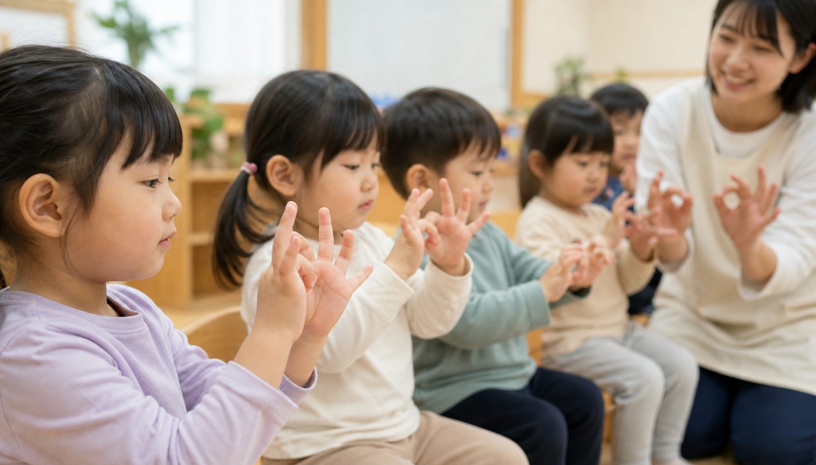 指の伝言リレーの活動イメージ