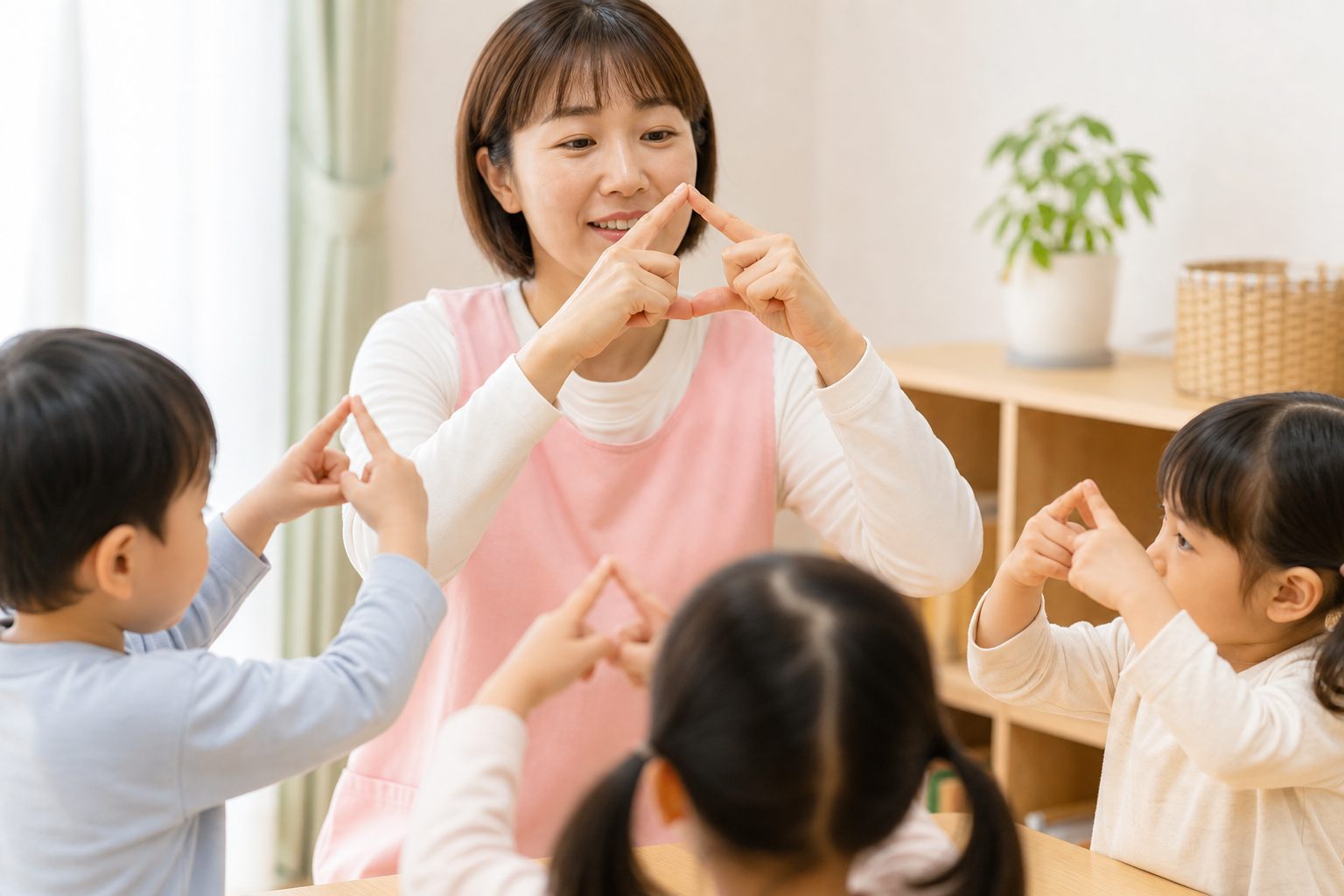 指で形をつくろうの活動イメージ