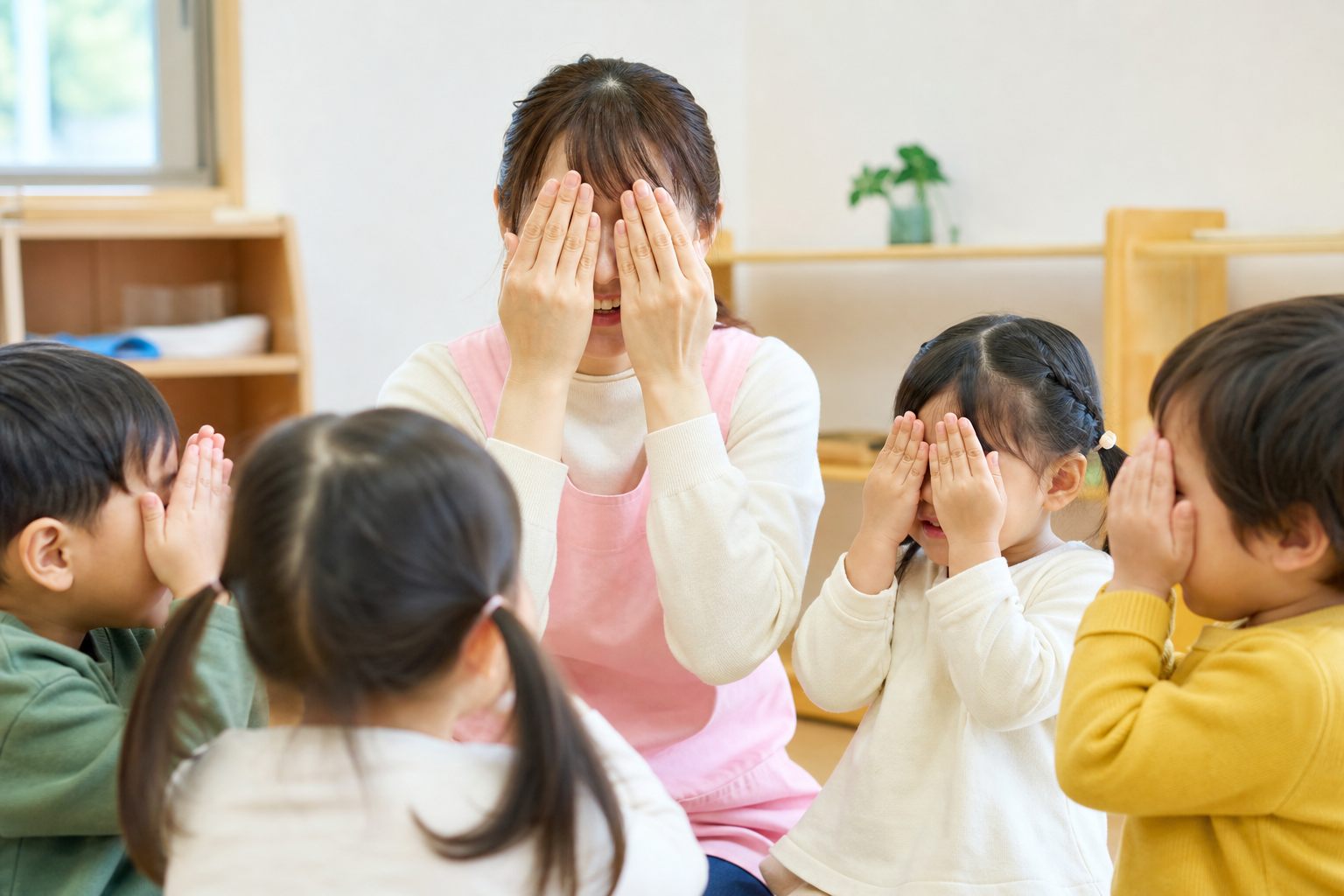 おててのかくれんぼの活動イメージ