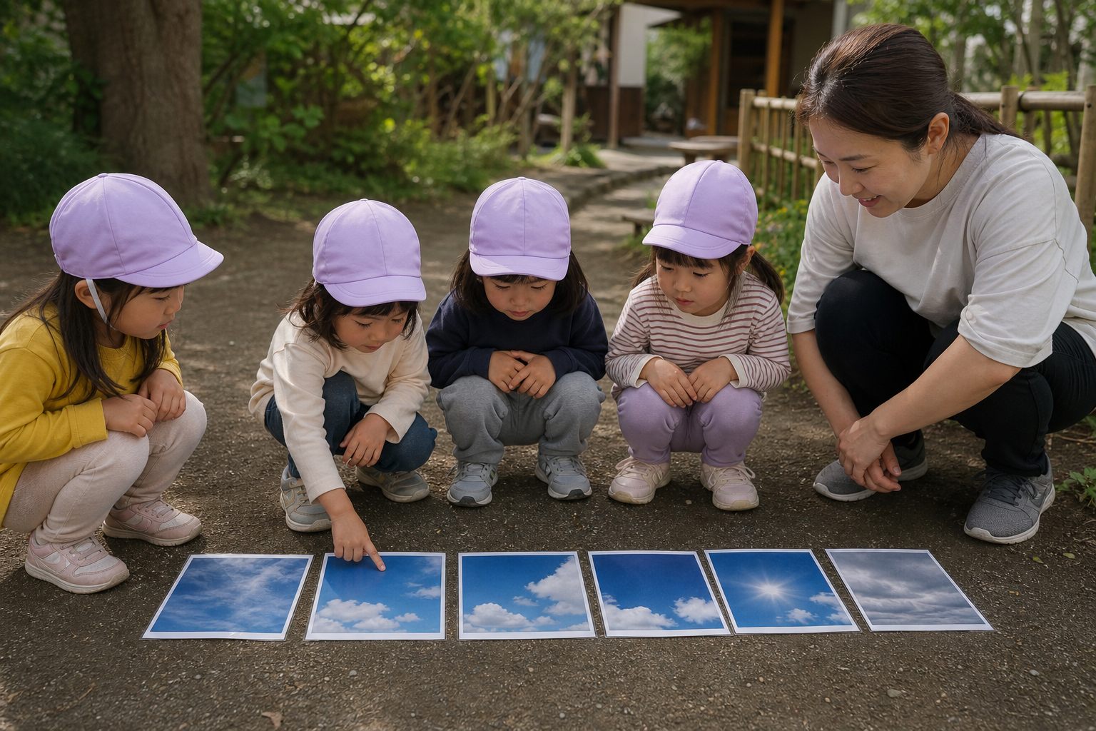 今日の空カード選びの外遊びイメージ