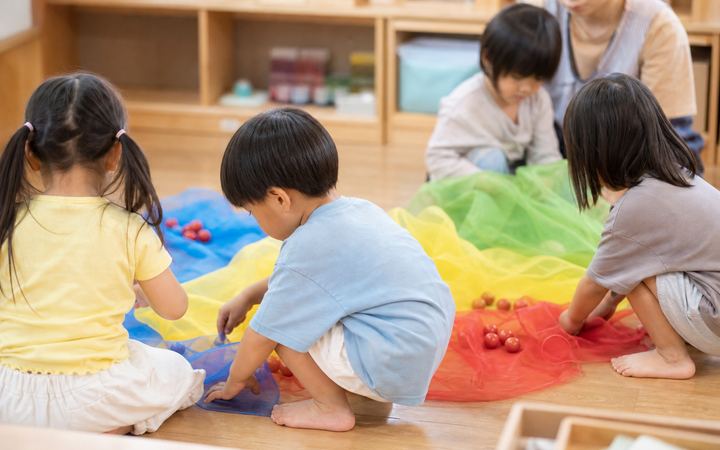 布の色かくれんぼの活動イメージ