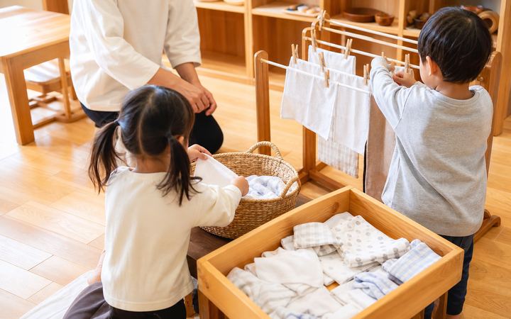 洗濯ごっこの活動イメージ