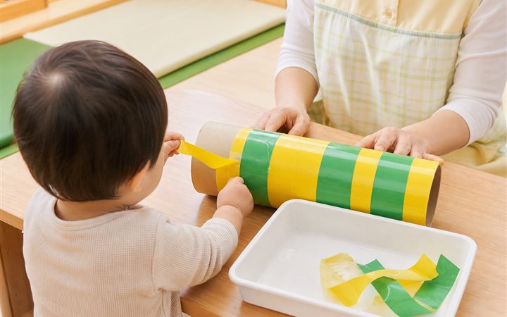 ビニールテープはがしの活動イメージ